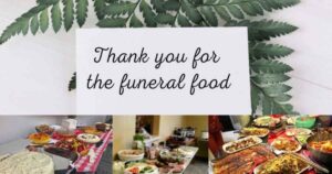 Thank You Notes For Funeral Food