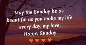 Happy Sunday Prayer Message To My Love