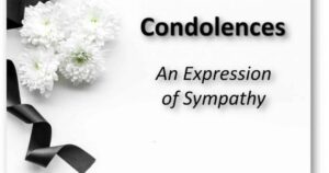 Thank You Messages For Condolences