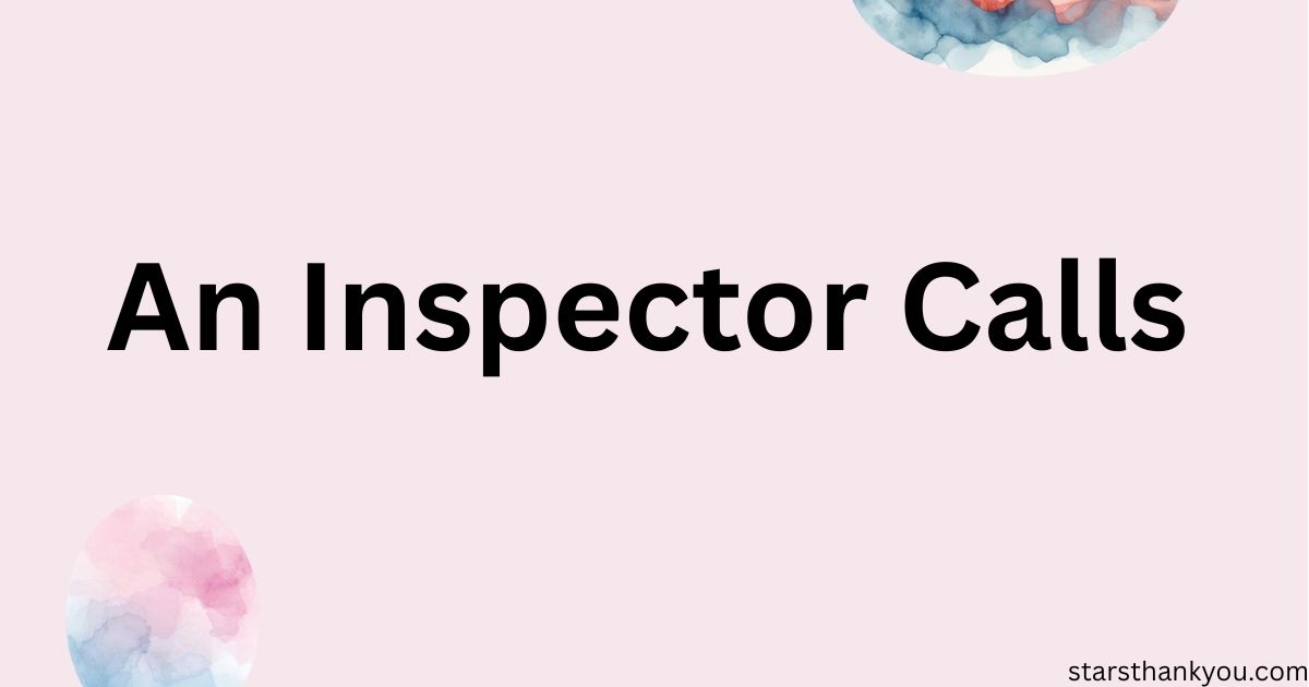 An Inspector Calls