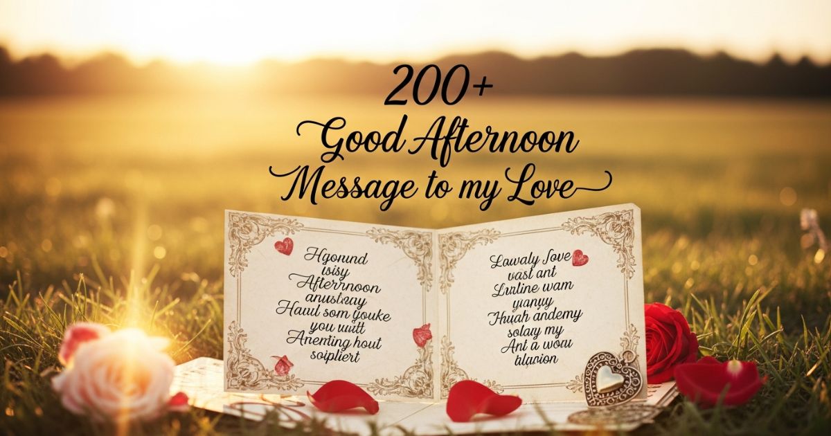 Good Afternoon Message to my Love