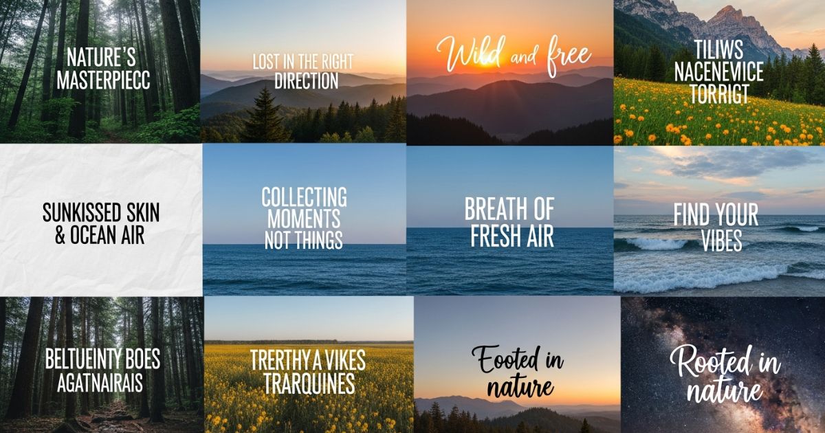 Nature Captions for Instagram