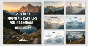 350+ Best Mountain Captions for Instagram for Nature Lovers