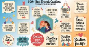 500+ Best Friends Captions for Instagram to Celebrate True Friendship